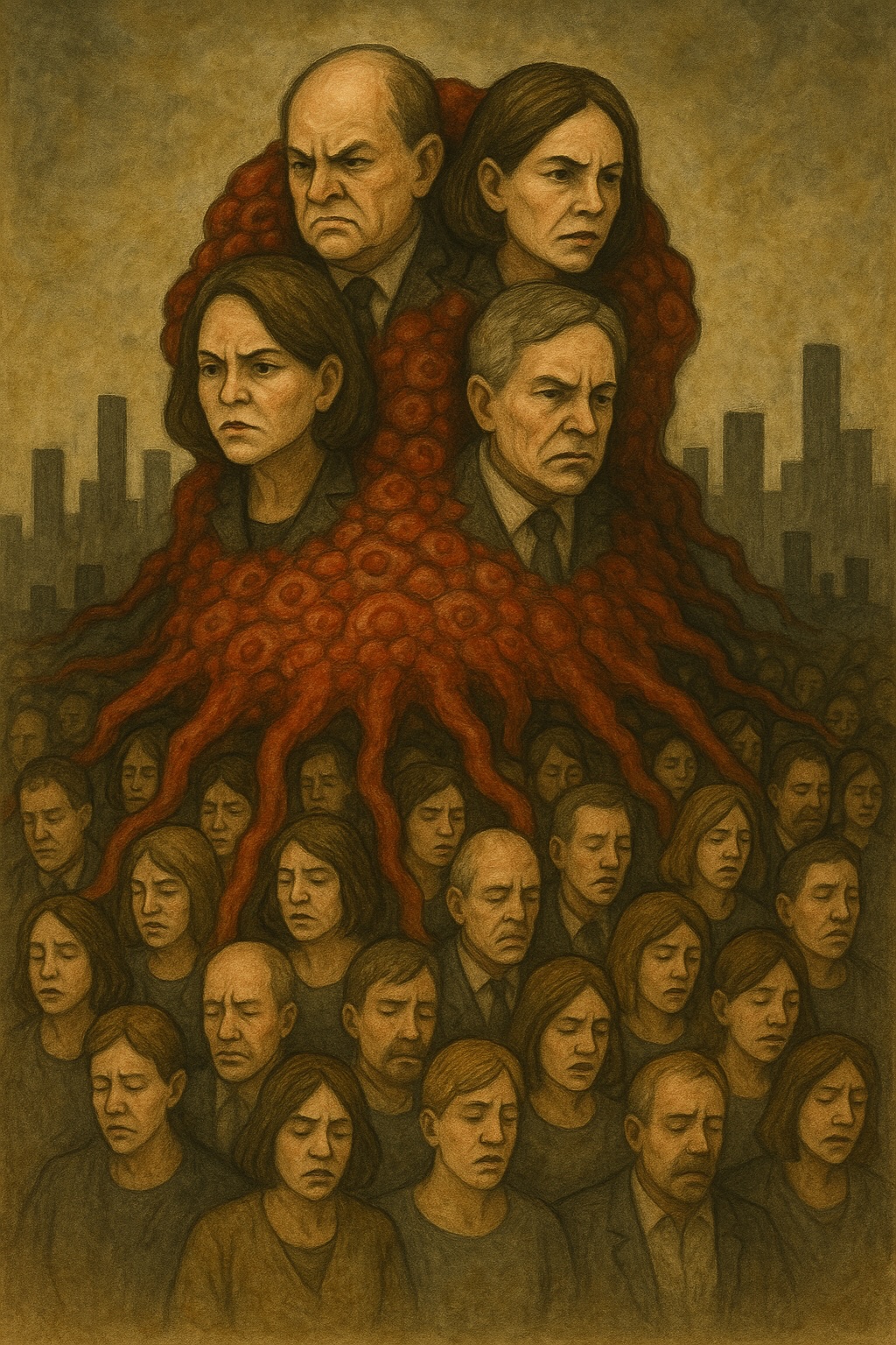 Eres un cáncer para el pueblo, sí tú, político.