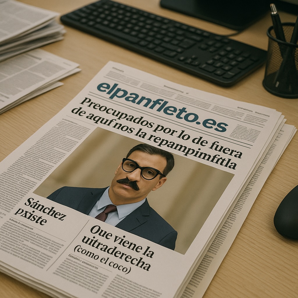 El panfleto del líder que mira hacia otro lado
